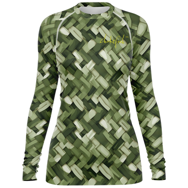 Chokefish™ Long Sleeve Rashguard Textures Woman's Shirt-003
